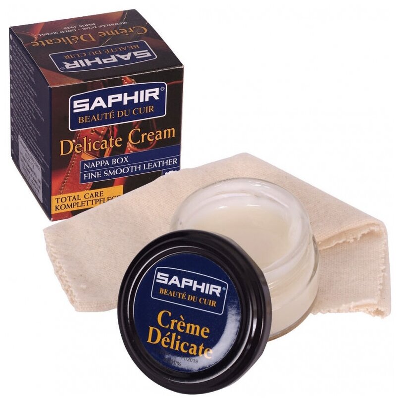 Крем-бальзам Saphir DELICATE cream для деликатных кож, 50 мл