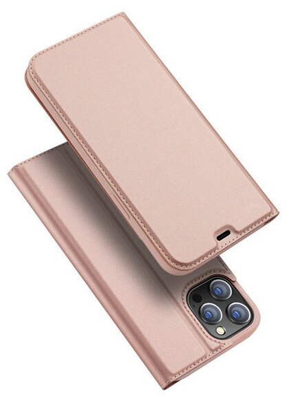 Чехол-книжка Dux Ducis для iPhone 12 / 12 Pro, серия Skin Pro (розовый)