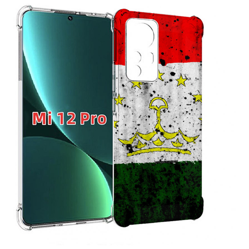 Чехол MyPads герб флаг таджикистан для Xiaomi 12S Pro задняя-панель-накладка-бампер