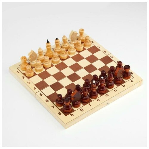 Шахматы обиходные, 29х14.5х4.6, h=3.1-6.7 см, d=2.2-2.4 см 7049852