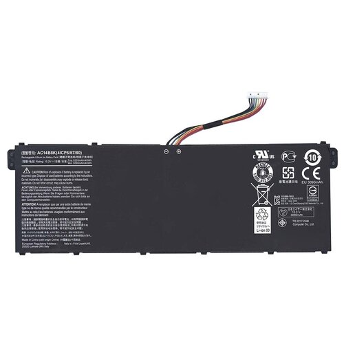 Аккумуляторная батарея для ноутбука Acer Aspire E3-111 (AC14B8K) 15.2V 3090mAh 46Wh