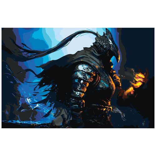 Картина по номерам Dark Souls Дарк Соулс: Арториас, Раскраска 40x60 см, Игры картина по номерам dark souls дарк соулс хранительница огня раскраска 40x60 см игры
