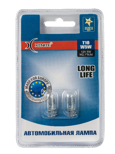 Лампы накаливания XENITE LONG LIFE W5W 2шт 1007113