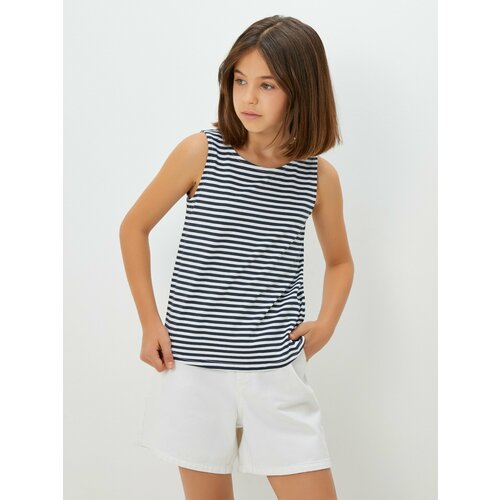 фото Майка acoola, размер 164, черный, белый