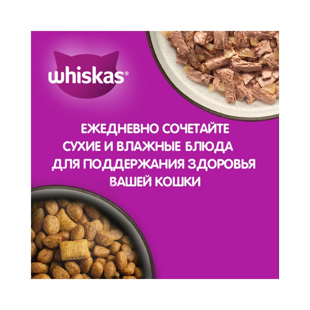 Whiskas корм для взрослых стерилизованных кошек всех пород, подушечки с курицей 800 гр - фотография № 10