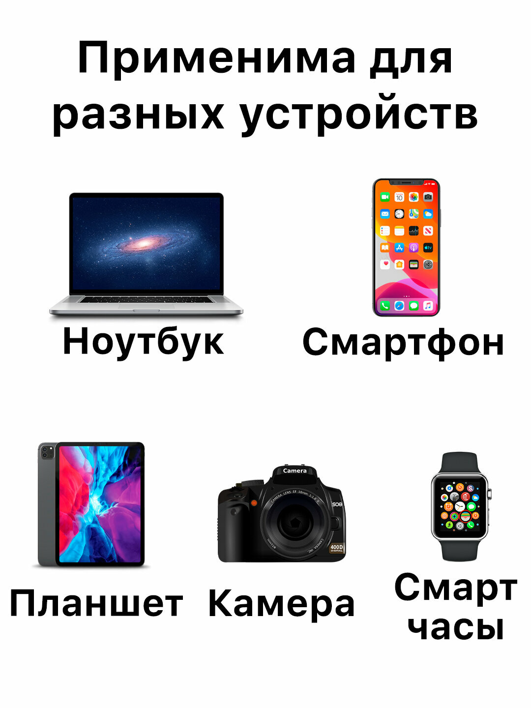 Салфетка для телефона экранов техники смартфонов, компьютеров, часов, планшетов Микрофибра — фото 4