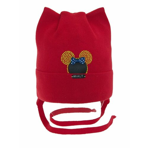 фото Шапка mialt, размер 48-50, красный