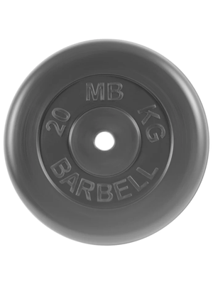 Диск MB Barbell Стандарт MB-PltB31 20 кг черный