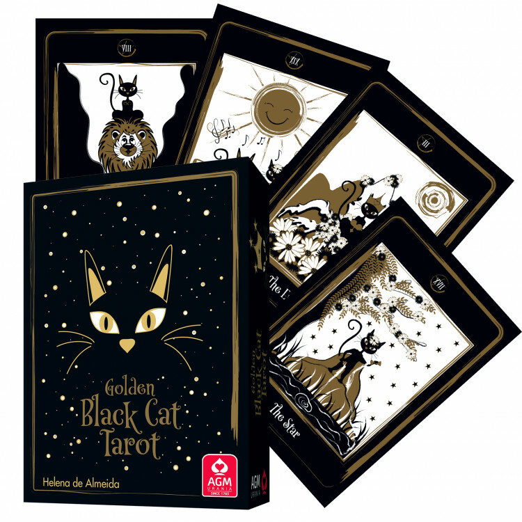 Карты Золотое Таро Черной Кошки / Golden Black Cat Tarot - AGM Urania