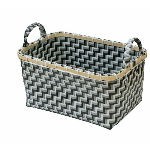 Корзина для хранения 34х23х17 см серая