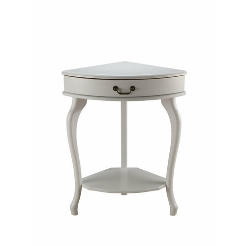 Угловая консоль K-Home Элегант, МДФ, с выдвижным ящиком, молочный дуб