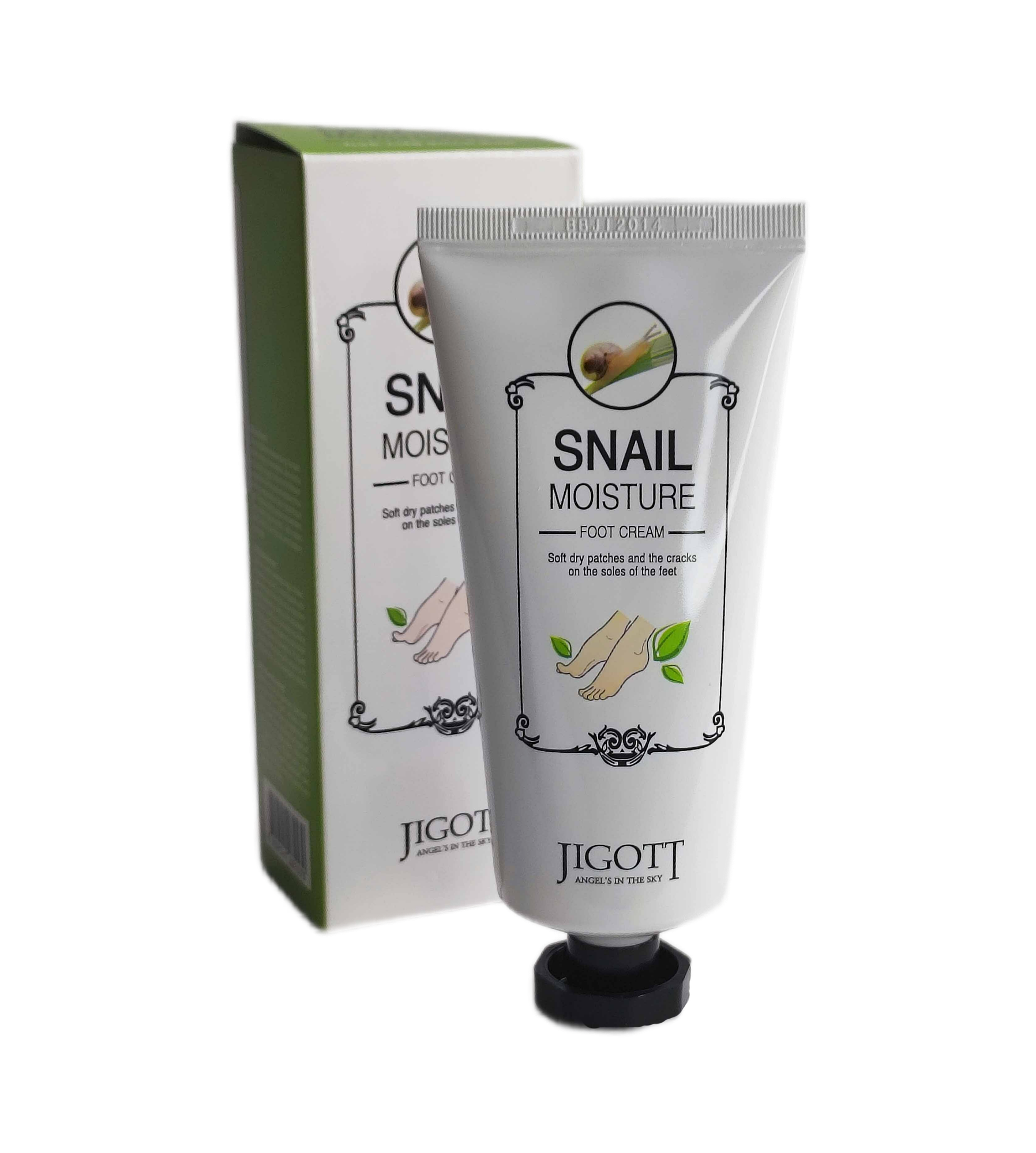 Увлажняющий крем для ног с улиточным муцином Jigott Snail Moisture Foot Cream - фото №13