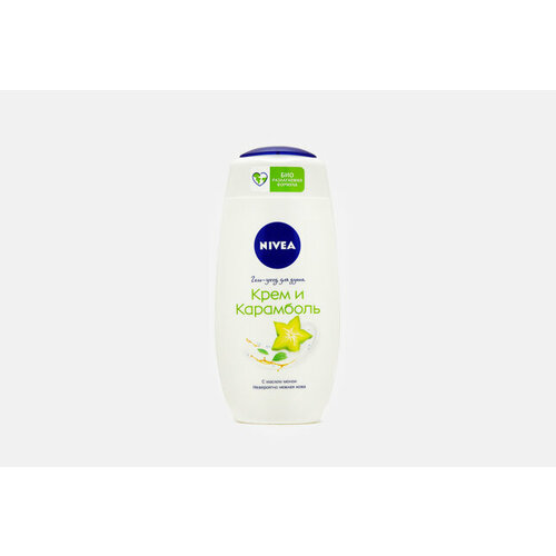 фото Гель-уход для душа nivea крем и карамболь увлажняющий с алоэ вера и ароматом тропических фруктов, 250 мл