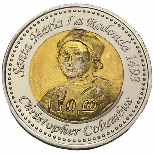 Редонда 10 долларов 2009 г. (Христофор Колумб) редонда 10 центов 2009 г proof