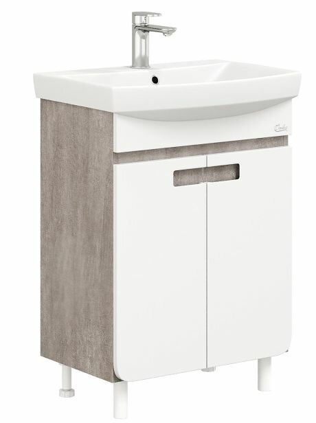 фото Тумба Onika Харпер 50.10, напольная, цвет белый глянцевый, ум Carina 50