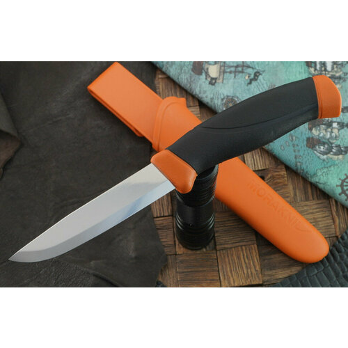 Нож Morakniv Companion Orange, нержавеющая сталь morakniv нож morakniv companion нержавеющая сталь cиний