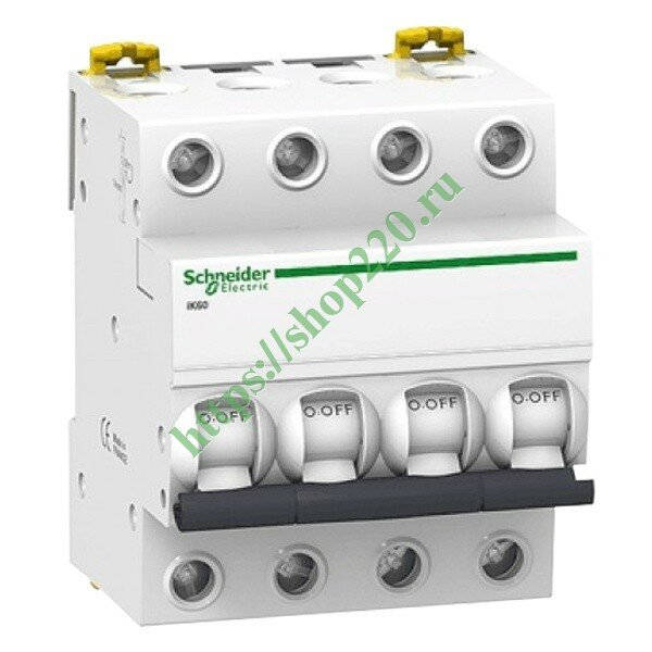 Авт. выключатель Schneider Electric iK60 4п 50А С 6кА