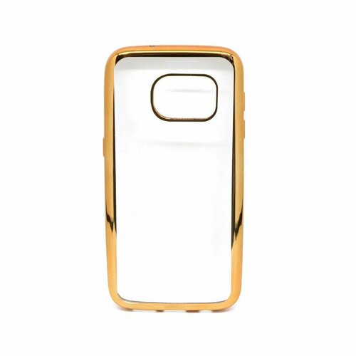Ультратонкий чехол-бампер на Samsung Galaxy S7 Edge, золото