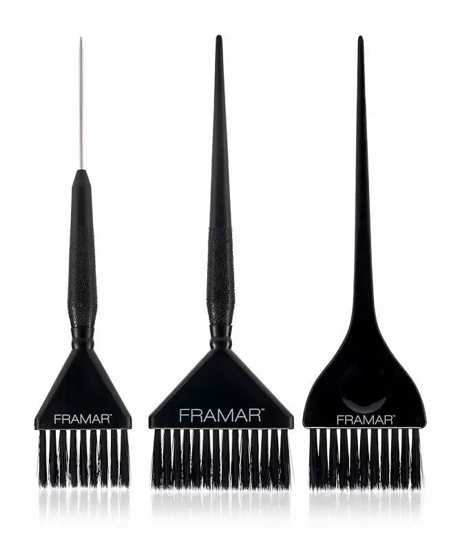 фото FRAMAR аксессуары Набор кистей для окрашивания, универсальный 3 Piece Color Brush Set 3 шт