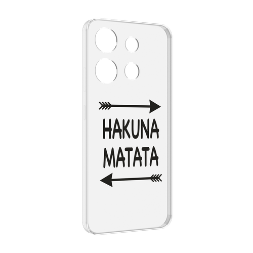 Чехол MyPads Hakuna-Matata для Infinix Smart 7 задняя-панель-накладка-бампер