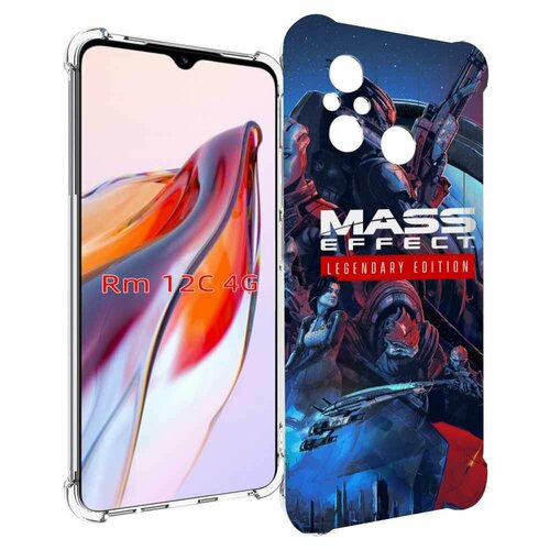 Чехол MyPads Mass Effect Legendary Edition для Xiaomi Redmi 12C / Poco C55 задняя-панель-накладка-бампер