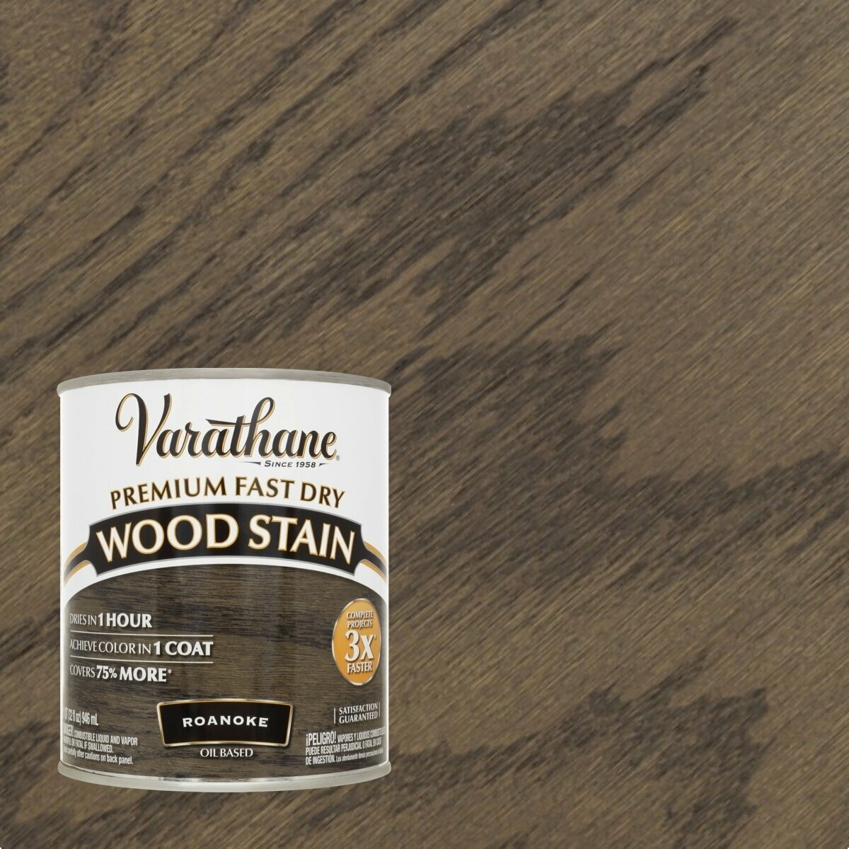 Быстросохнущая морилка на масляной основе Varathane Fast Dry Wood Stain 946 мл Остров Роанок 370721