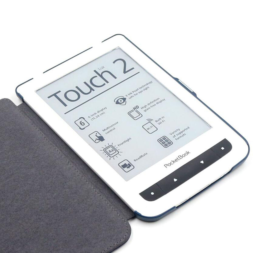 Чехол-обложка футляр MyPads для Kobo Aura H2O из качественной эко-кожи тонкий с магнитной застежкой фиолетовый — фото 3