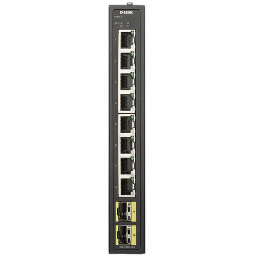 Неуправляемый коммутатор D-Link DIS-100G-10S DIS-100G-10SA1A 8G 2SFP 1658200₽