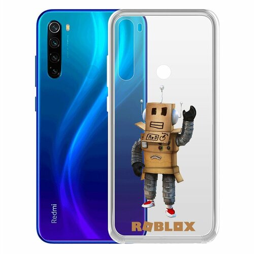 Чехол-накладка Krutoff Clear Case Roblox-Мистер Робот для Xiaomi Redmi Note 8/Note 8 (2021) чехол накладка krutoff clear case roblox ниндзя ассасин для xiaomi redmi note 8 note 8 2021