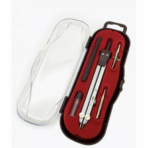 Набор чертежн. INTELLIGENT CC-94 5 предметов, циркуль 13 см, в футляре (2/12/120) 313675