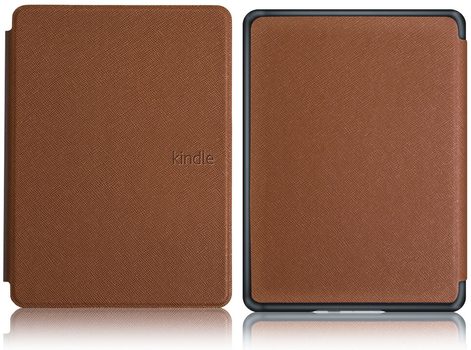 Электронная книга Amazon Kindle PaperWhite 2021 16Gb black Ad-Supported Denim с обложкой ReaderONE PaperWhite 2021 Brown