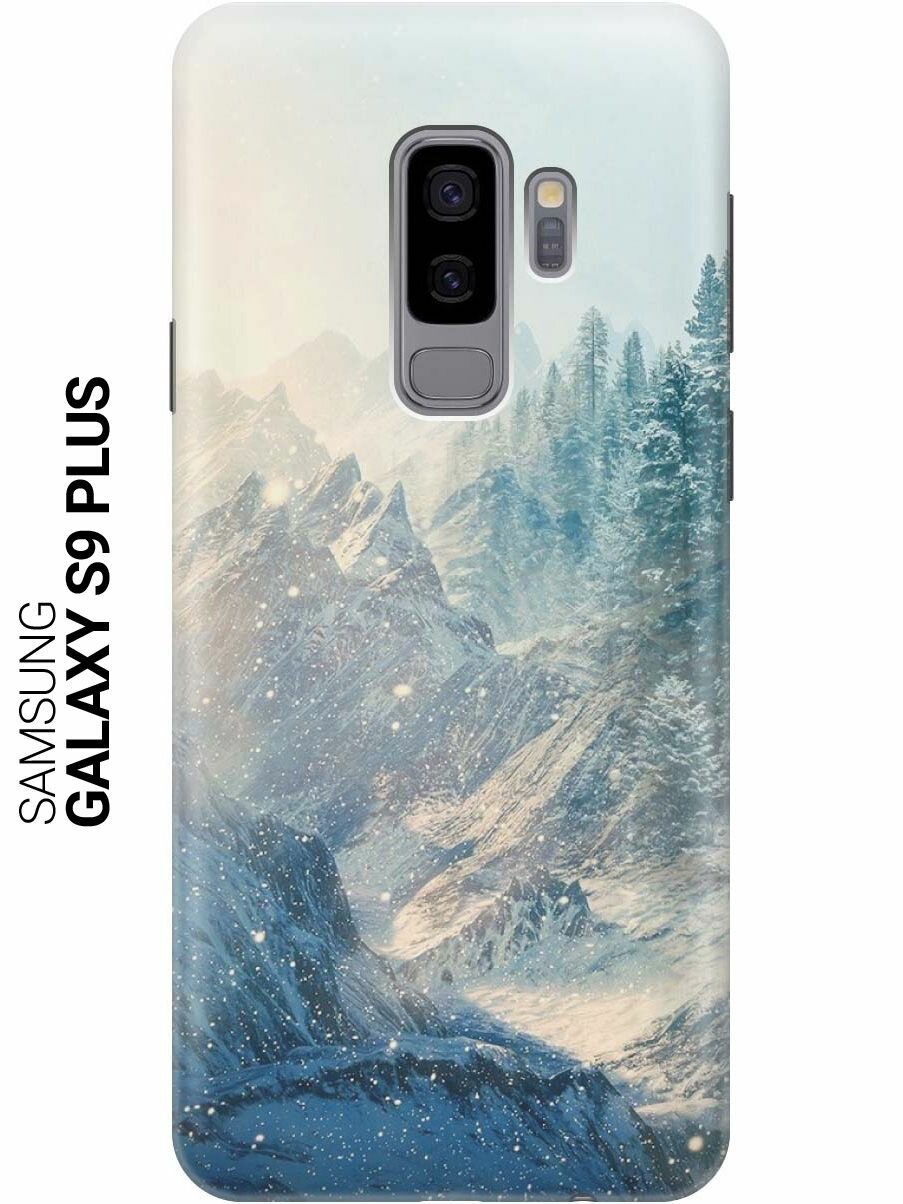 GOSSO Ультратонкий силиконовый чехол-накладка для Samsung Galaxy S9 Plus с принтом "Снежные горы и лес"