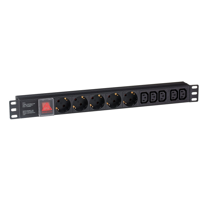 Блок розеток ExeGate ServerPro PDU-19H008 10шт 1U 19"