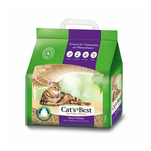 Cat's Best Smart Pellets Древесный комкующийся наполнитель для кошек, 2,5 кг