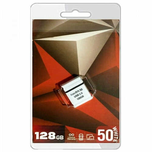 Флеш диск 128GB FaisON 50 USB 2.0 пластик цв. белый