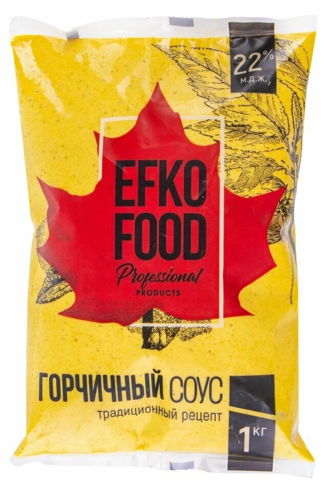 Соус Efko Food professional Горчичный 1кг - фото №1