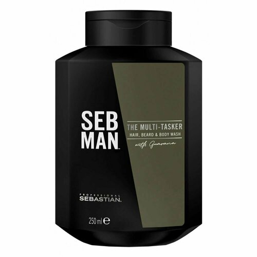 Шампунь SEB MAN Hair Care The Multitasker, Шампунь для ухода за волосами, бородой и телом 3 в 1, 1000 мл