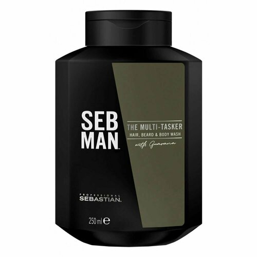 Шампунь SEB MAN Hair Care The Multitasker, Шампунь для ухода за волосами, бородой и телом 3 в 1, 1000 мл шампунь для ухода за волосами бородой и телом pasta