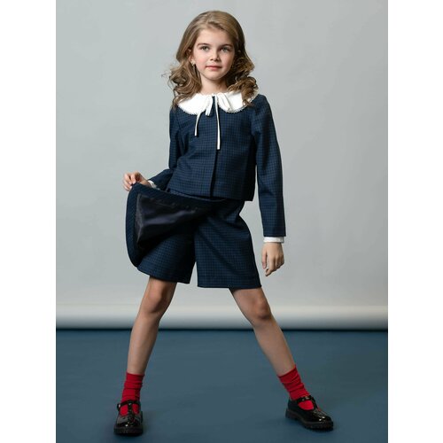 Костюм классический Ole!Twice, размер 152, синий школьная юбка для девочек японский стиль jk униформа японская мода костюм моряка колледжа плиссированная аниме школьная форма