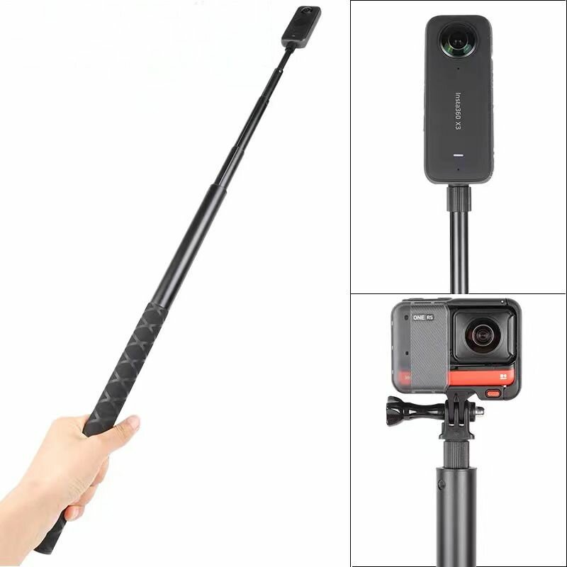 Insta360 металлическая невидимая селфи палка 45-200 см для Insta360 One X, X2, X3, ONE R, ONE RS, Gopro max