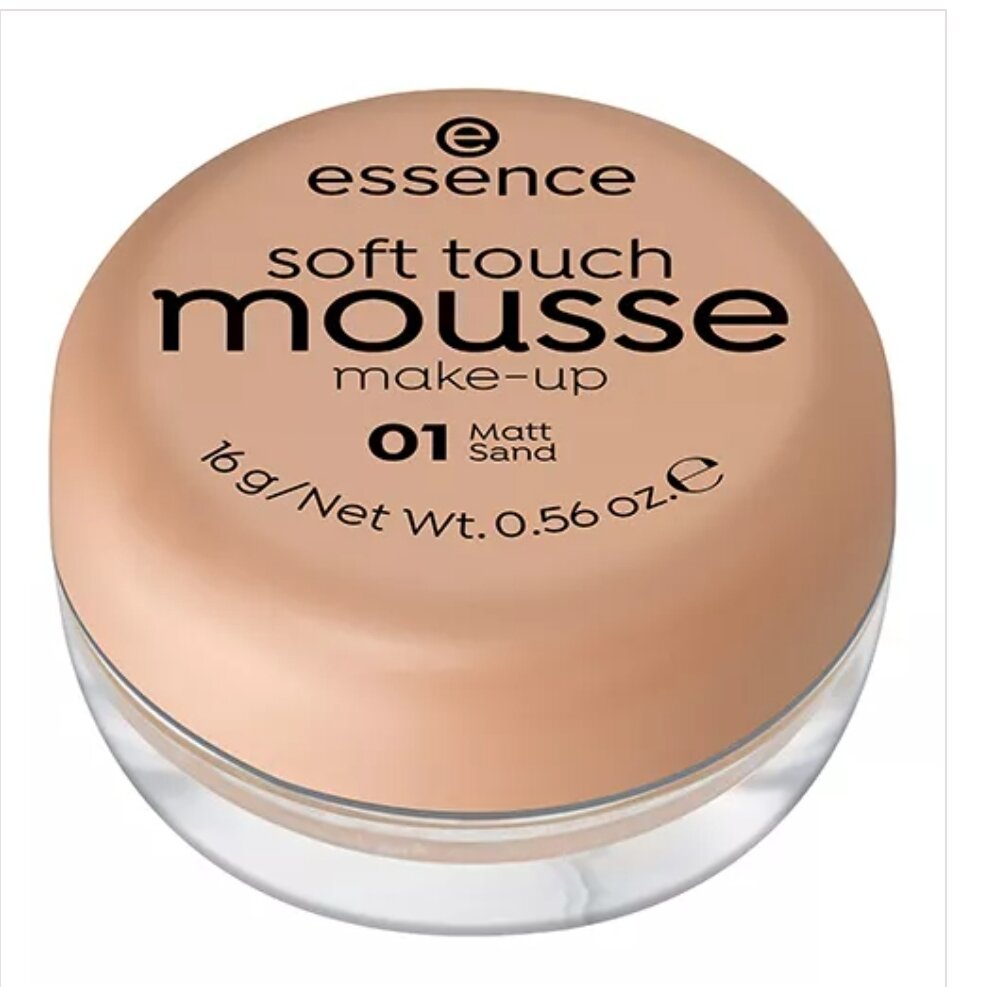 Essence Тональный мусс Soft touch mousse make-up, 16 г, оттенок: 01 matt sand