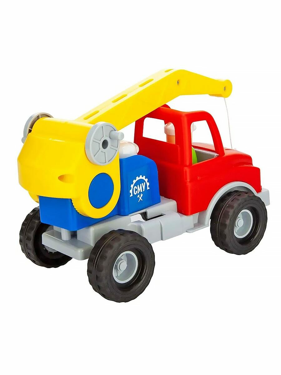 Машинка Автокран + 2 фигурки Stellar 01458 — фото 1