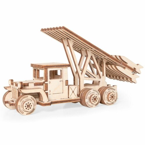 фото Деревянный конструктор грузовичок лт-ру / сборная модель для развития ребенка / подарок для мальчика и детей lemmo
