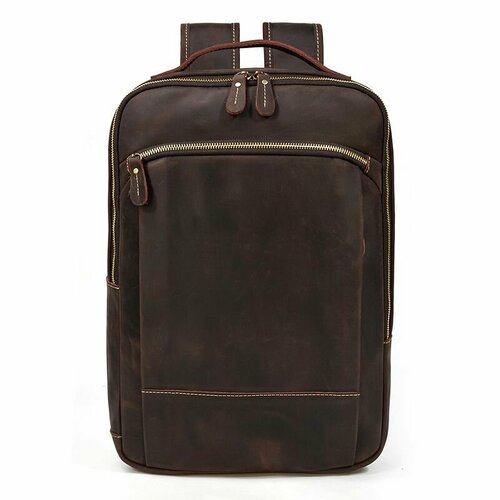 Рюкзак  Carminio, фактура бархатистая, матовая, коричневый