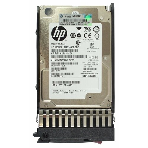 Жесткий диск HP SAS 146GB 15K 25 EH0146FBQDC 817600₽