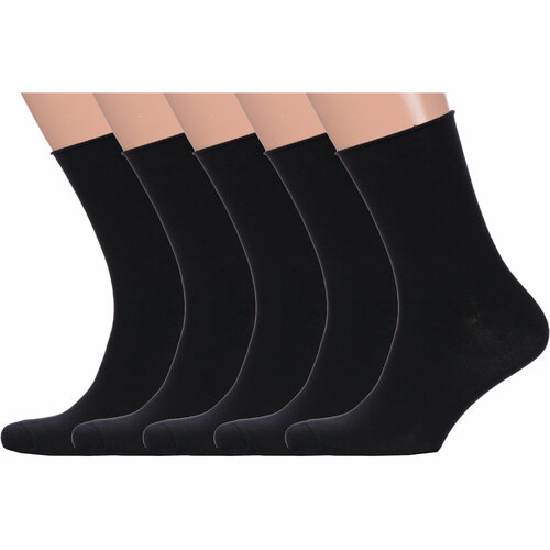 Носки PARA socks, 5 пар, размер 27-29, черный