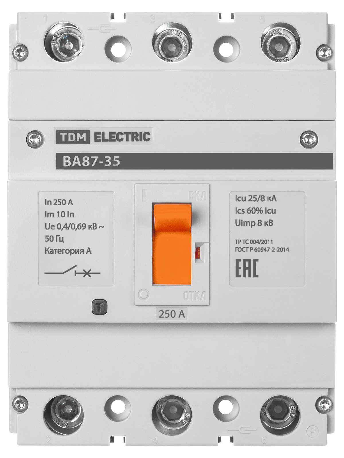 ВА87-35 3Р 250А 25кА TDM