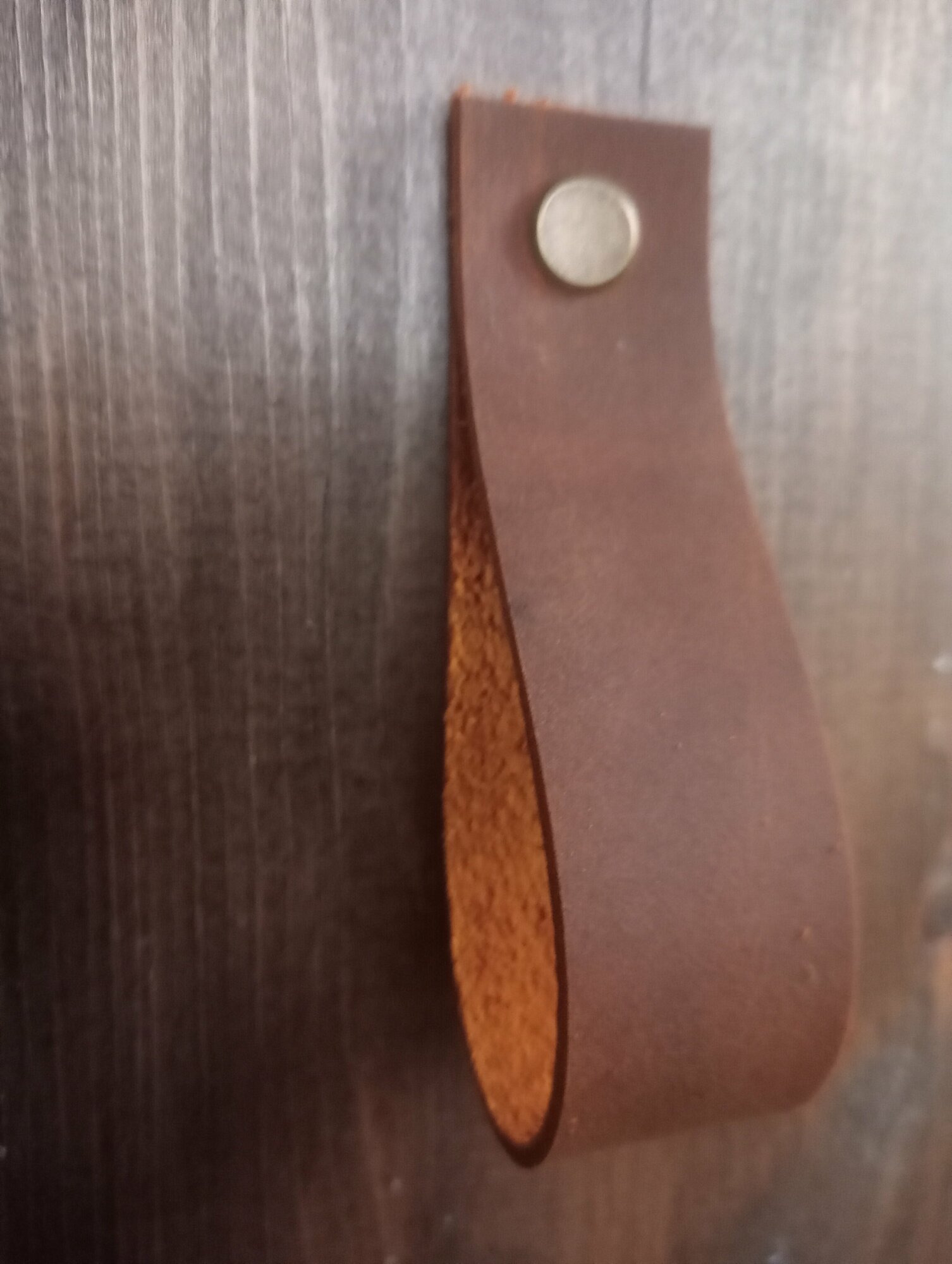 фото Ручка кожаная для мебели