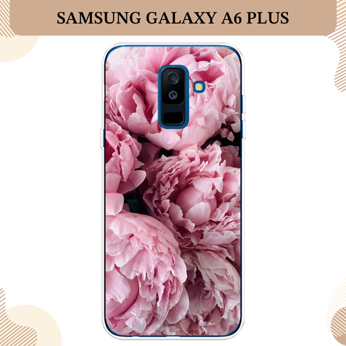 Силиконовый чехол Нежные пионы на Samsung Galaxy A6 Plus / Самсунг Галакси A6 Плюс силиконовый чехол нежные пионы на samsung galaxy a6 plus самсунг галакси a6 плюс