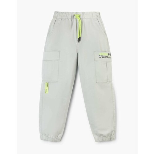 Брюки спортивные Gloria Jeans, размер 4-6л/110-116, серый брюки youlala размер 30 110 116 серый